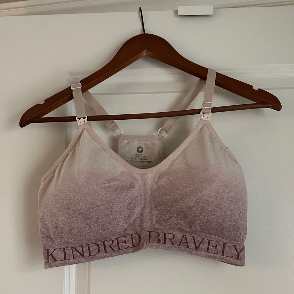 Kindred Bravely Women's Gradient Nursing Sports Nursing & Pumping Bra - Pink